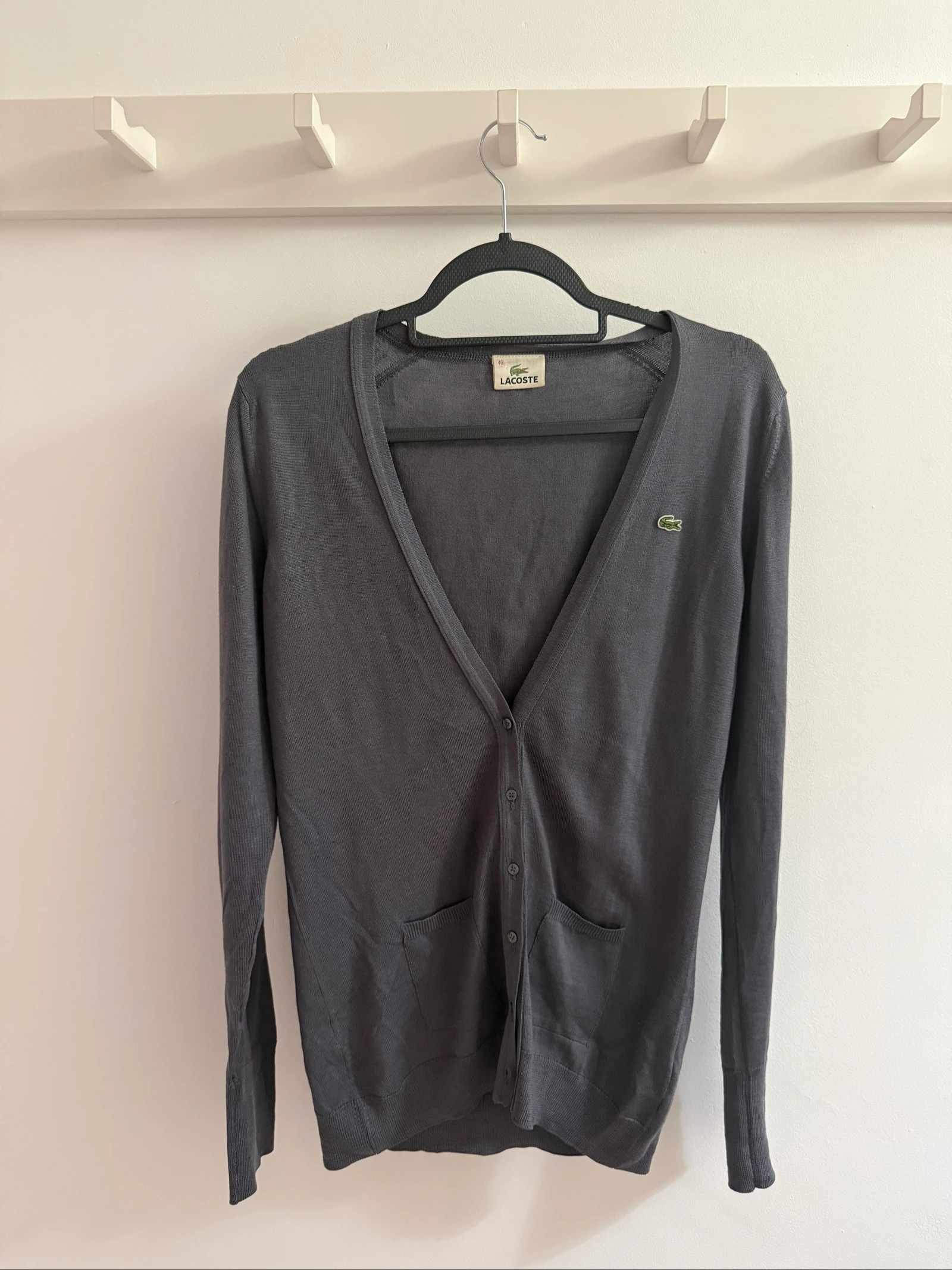 Lacoste Men’s Grey Button Cardigan